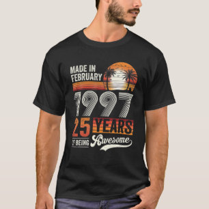 25 jaar oude geschenken Geweldige op zaterdag in f T-shirt