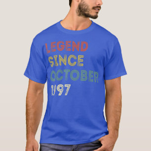 25 jaar oude geschenken sinds oktober 1997 25 jaar t-shirt
