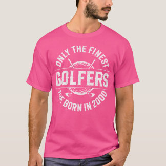 25 jaar oude golfer 2000 25ste verjaardag golf t-shirt