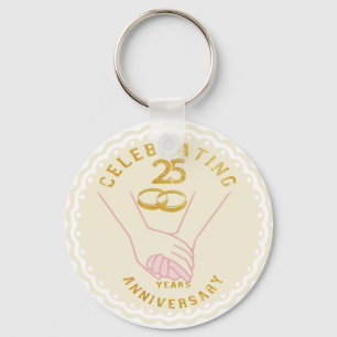 25 jaar vieren Giveaways Sleutelhanger