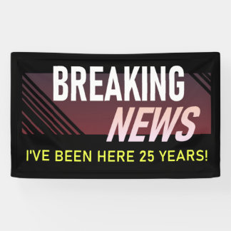 25 Jaar Werken Jubileum Medewerker Waardering Spandoek