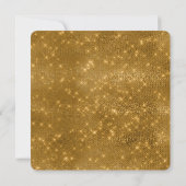25-jarig Huwelijksjubileum Feest Gouden Disco Bal Kaart (Achterkant)