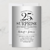 25-jarig huwelijksjubileum verrassen - Zilver Kaart (Voorkant)