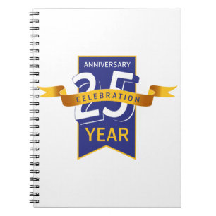 25-jarig jubileum notitieboek