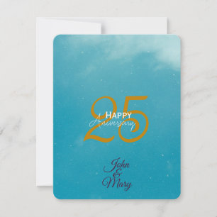 25-jarig jubileum of verjaardag Stationery Kaart
