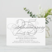 25-jarig jubileum Script Kaart (Staand voorkant)