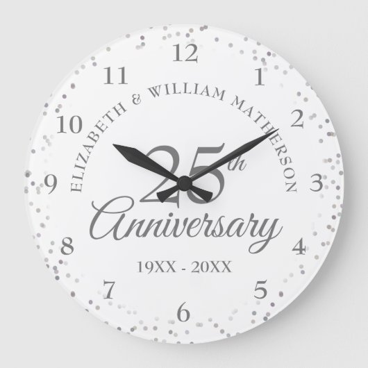 25-jarig jubileum Silver Stardust Grote Klok (Voorkant)