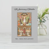 25-jarig priesterwijding jubileum kaart (Staand voorkant)