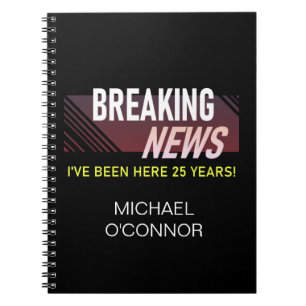 25-jarige waardering Jubileum werknemer Notitieboek