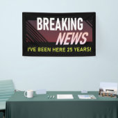 25-jarige waardering Jubileum werknemer Spandoek (Beurs)