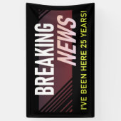 25-jarige waardering Jubileum werknemer Spandoek (Verticaal)