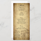 25 Mariage dans Rome Menu Tags (Devant / Derrière)