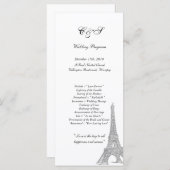 25 Mariages à Paris Programmes (Devant / Derrière)