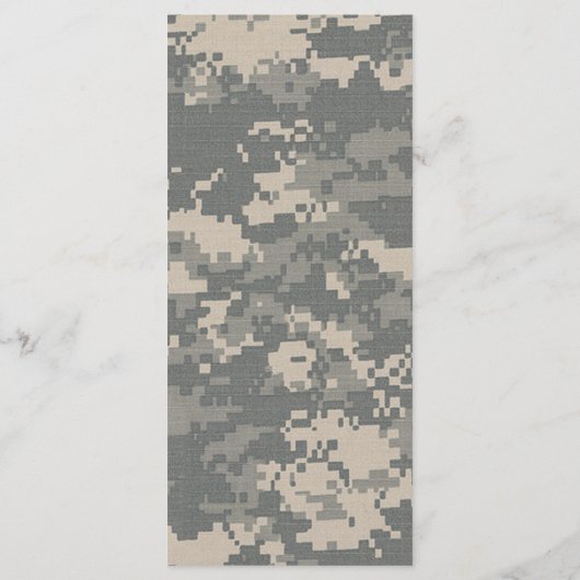 25 Menu Kaarten ARMY ACU Uniform Camo Camouflage D (Achterkant)