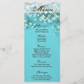 25 Menu Kaarten Babys Breath Spring Bloem Bruiloft (Voorkant)