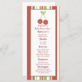 25 Menu Kaarten Boerderij Barn Animals Cherry (Voorkant / Achterkant)