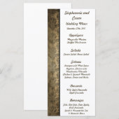 25 Menu Kaarten Bruin Damask (Voorkant / Achterkant)