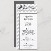 25 Menu Kaarten Chevron Stripe Zig Zag Print Fabri (Voorkant / Achterkant)