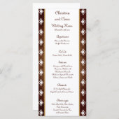 25 Menu Kaarten Deep Moroccan Brown (Voorkant / Achterkant)