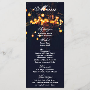 25 Menu Kaarten Eiken Boom String Lights Nachttuin