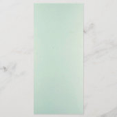 25 Menu Kaarten Frosted Glass Mirror Modern Chic (Achterkant)
