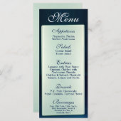 25 Menu Kaarten Frosted Glass Mirror Modern Chic (Voorkant / Achterkant)