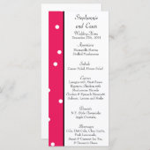 25 Menu Kaarten Hot Pink/Black Giraffe Liefde (Voorkant / Achterkant)