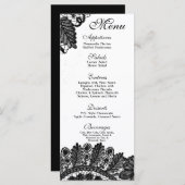 25 Menu Kaarten Kant Applique Dollies Damask (Voorkant / Achterkant)