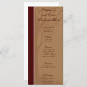 25 Menu Kaarten Liefde Herfstboom (Voorkant / Achterkant)