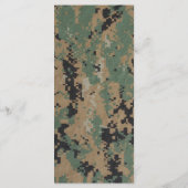 25 Menu Kaarten Marine DIGITAL PRINT Uniform Camo (Achterkant)