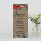 25 Menu Kaarten Marine DIGITAL PRINT Uniform Camo (Staand voorkant)