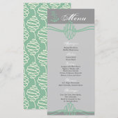 25 Menu Kaarten nautische knoop Anker Tiff Blue Th (Voorkant / Achterkant)