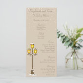 25 Menu Kaarten Oude Stad Kerst (Staand voorkant)