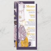 25 Menu Kaarten  Plum Mosterd Roos Vogelkooi (Voorkant / Achterkant)