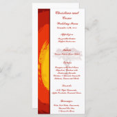 25 Menu Kaarten Red Sunset in Afrika (Voorkant / Achterkant)