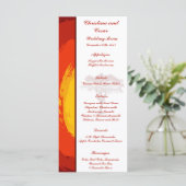 25 Menu Kaarten Red Sunset in Afrika (Staand voorkant)