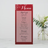 25 Menu Kaarten Sneeuwvlokken Sneeuwijs (Staand voorkant)