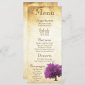 25 Menu Kaarten Spring Tree Aged Paper (Voorkant / Achterkant)