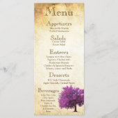 25 Menu Kaarten Spring Tree Aged Paper (Voorkant)