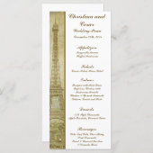 25 Menu Kaarten Vintage Parijs (Voorkant / Achterkant)