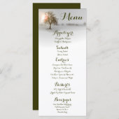 25 Menu Kaarten Winter Sunset Tree Snow Hoesje (Voorkant / Achterkant)