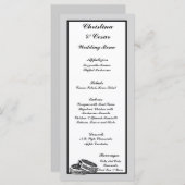 25 Menu Kaarten Zijn/haar Diamond Wedding Band Rin (Voorkant / Achterkant)
