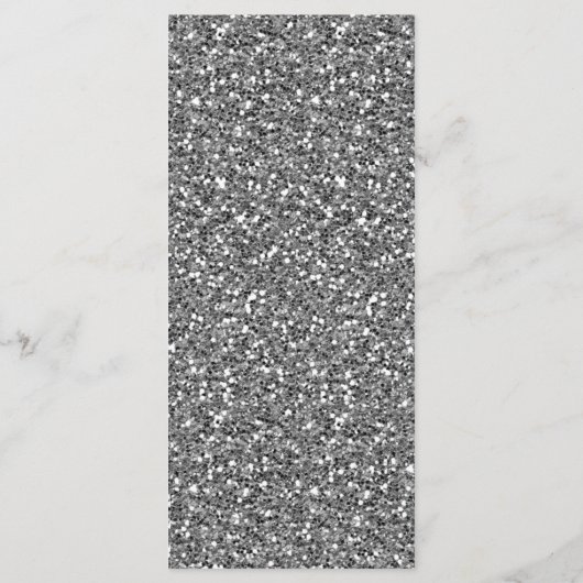 25 menukaarten Silver Glitter Chevron Zig Zag Prin Menu (Achterkant)