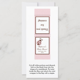 25 Monnaies Cartes Pink Ladybug