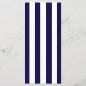 25 Navy Blue Anchor Nautische Wedding Menu Kaarten (Achterkant)