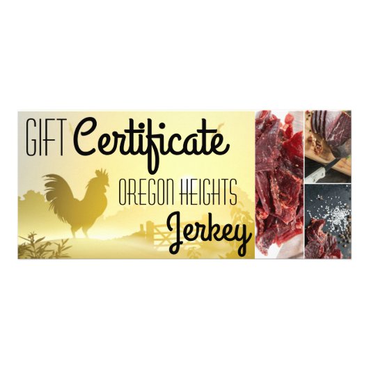 25 Pack Business Gift Certificate Sunny Morning Fa Reclamekaart (Voorkant)