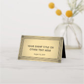 25 Pack Classic Black & Gold Bordered Escort Cards (Achterkant)