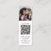25 Pack Mini Faire-part de mariage QR Code Signets (Dos)
