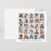 25 Photo Collage Ajoutez Votre Propre Carte De Voe (Devant / Derrière)