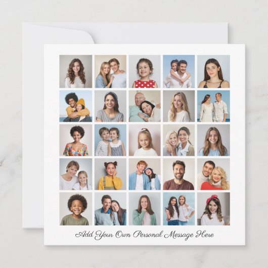 25 Photo Collage Ajoutez Votre Propre Carte De Voe (Devant)
